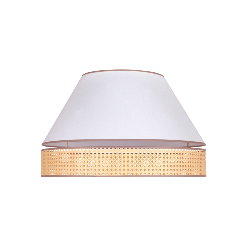 Duolla - Φωτιστικό οροφής AVIGNON 3xE27/15W/230V διάμετρος 60 cm λευκό/rattan