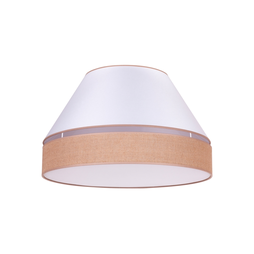 Duolla - Φωτιστικό οροφής AVIGNON 3xE27/15W/230V διάμετρος 60 cm λευκό/καφέ