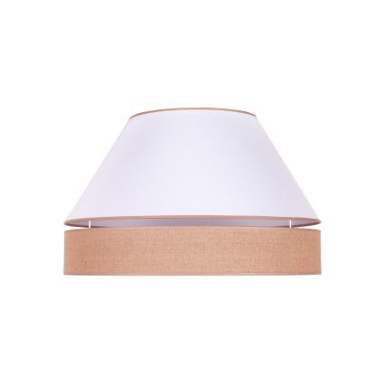 Duolla - Φωτιστικό οροφής AVIGNON 3xE27/15W/230V διάμετρος 60 cm λευκό/καφέ