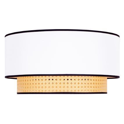 Duolla - Φωτιστικό οροφής BOHO 1xE27/15W/230V διάμετρος 45 cm λευκό/rattan