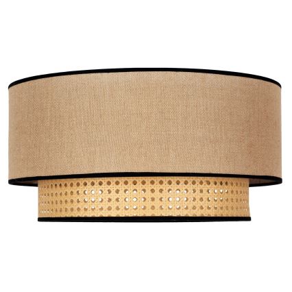 Duolla - Φωτιστικό οροφής BOHO 1xE27/15W/230V διάμετρος 45 cm μπεζ/rattan