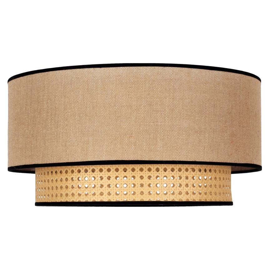 Duolla - Φωτιστικό οροφής BOHO 1xE27/15W/230V διάμετρος 45 cm μπεζ/rattan