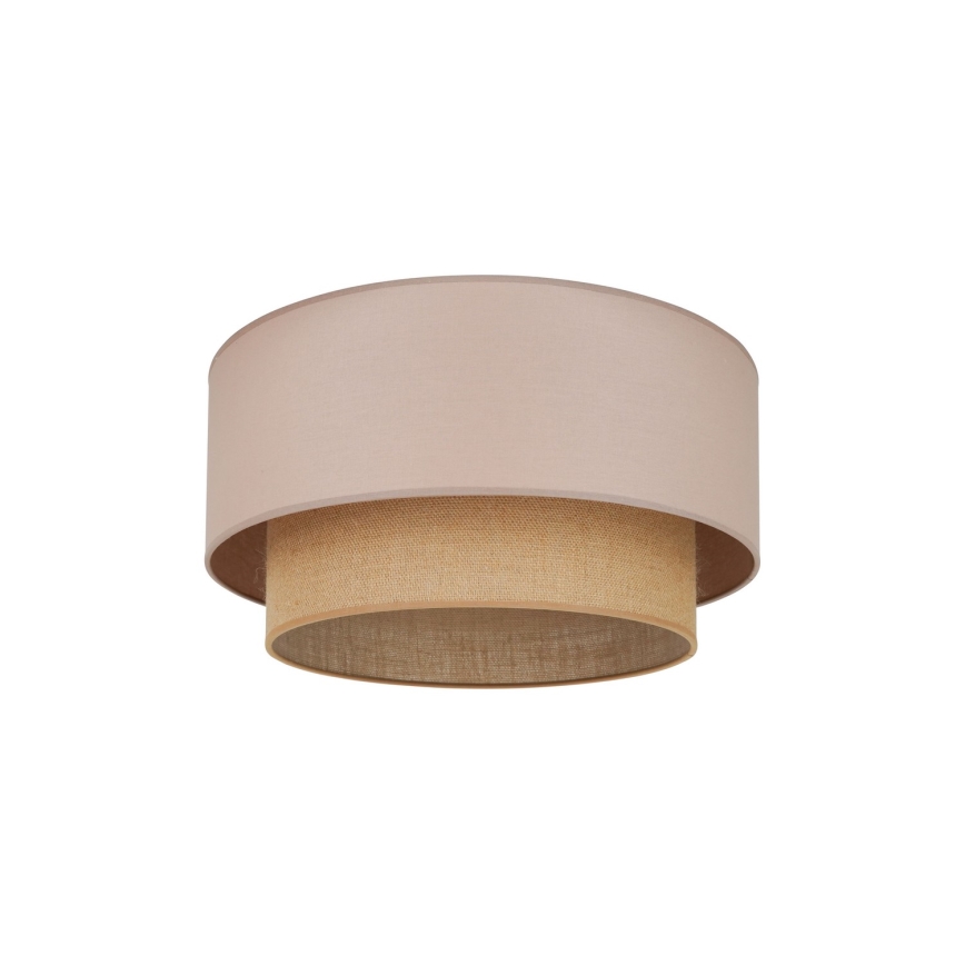 Duolla - Φωτιστικό οροφής BOHO 1xE27/15W/230V διάμετρος 45 cm μπεζ/καφέ