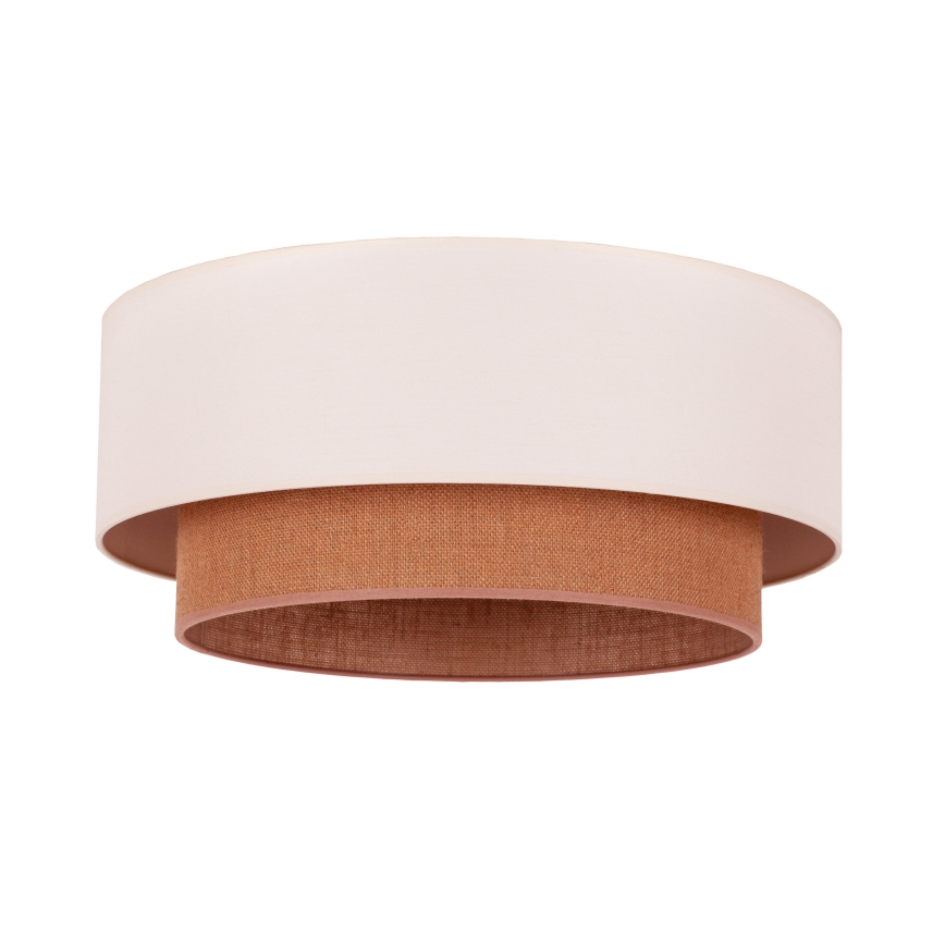 Duolla - Φωτιστικό οροφής BOHO 3xE27/15W/230V διάμετρος 60 cm μπεζ/καφέ