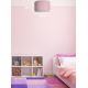 Duolla - Φωτιστικό οροφής BRISTOL 1xE27/15W/230V διάμετρος 45 cm ροζ/λευκό