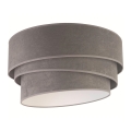 Duolla - Φωτιστικό οροφής DEVON 1xE27/40W/230V διάμετρος 45 cm γκρι