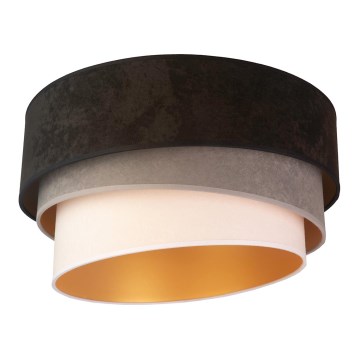 Duolla - Φωτιστικό οροφής DEVON 1xE27/40W/230V διάμετρος 45 cm μαύρο/γκρι/μπεζ