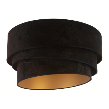 Duolla - Φωτιστικό οροφής DEVON 1xE27/40W/230V διάμετρος 45 cm μαύρο/χρυσό