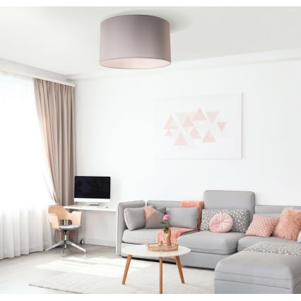 Duolla - Φωτιστικό οροφής DORSET 1xE27/40W/230V διάμετρος 45 cm γκρι