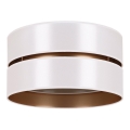Duolla - Φωτιστικό οροφής DUO 1xE27/15W/230V διάμετρος 40 cm λευκό/χρυσό