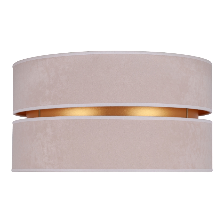 Duolla - Φωτιστικό οροφής DUO 1xE27/15W/230V διάμετρος 40 cm μπεζ/χρυσό