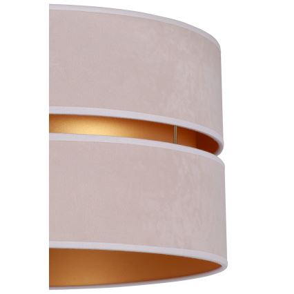 Duolla - Φωτιστικό οροφής DUO 1xE27/15W/230V διάμετρος 40 cm μπεζ/χρυσό