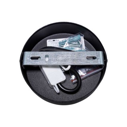 Duolla - Φωτιστικό οροφής DUO 1xE27/40W/230V διάμετρος 40 cm μαύρο/χρυσό