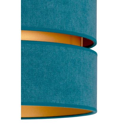 Duolla - Φωτιστικό οροφής DUO 1xE27/40W/230V διάμετρος 40 cm τουρκουάζ/χρυσό