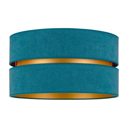 Duolla - Φωτιστικό οροφής DUO 1xE27/40W/230V διάμετρος 40 cm τουρκουάζ/χρυσό