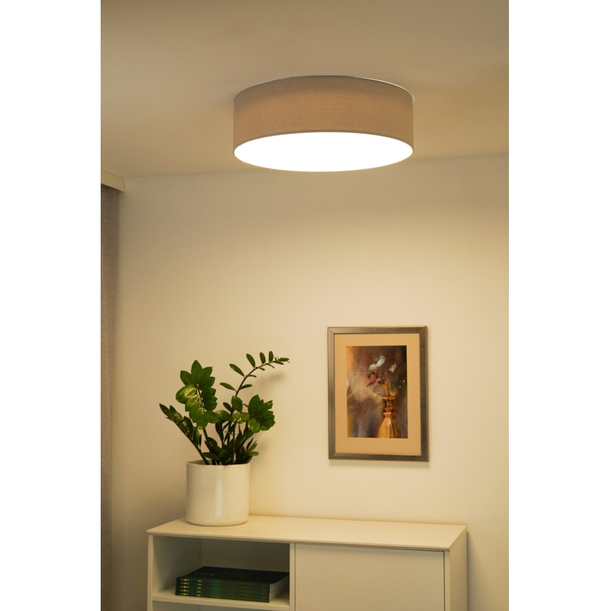 Duolla - Φωτιστικό οροφής LED CORTINA LED/26W/230V διάμετρος 30 cm 4000K γκρι