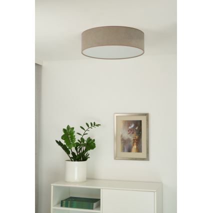 Duolla - Φωτιστικό οροφής LED CORTINA LED/26W/230V διάμετρος 30 cm 4000K καφέ