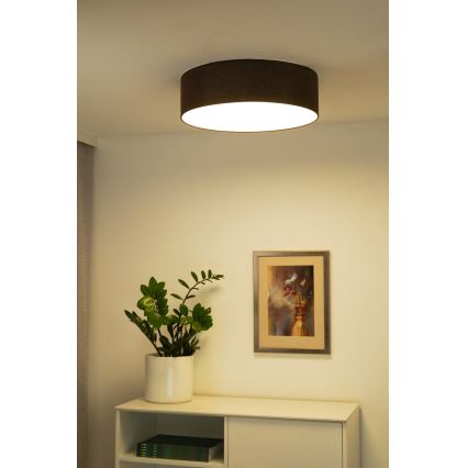 Duolla - Φωτιστικό οροφής LED CORTINA LED/26W/230V διάμετρος 30 cm 4000K καφέ