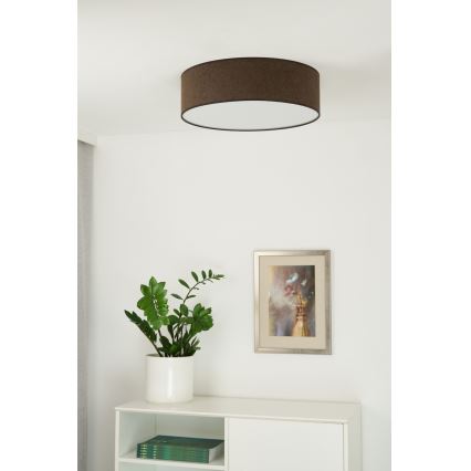 Duolla - Φωτιστικό οροφής LED CORTINA LED/26W/230V διάμετρος 30 cm 4000K καφέ