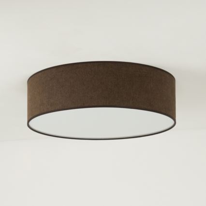 Duolla - Φωτιστικό οροφής LED CORTINA LED/26W/230V διάμετρος 30 cm 4000K καφέ