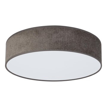 Duolla - Φωτιστικό οροφής LED CORTINA LED/26W/230V διάμετρος 30 cm 4000K καφέ