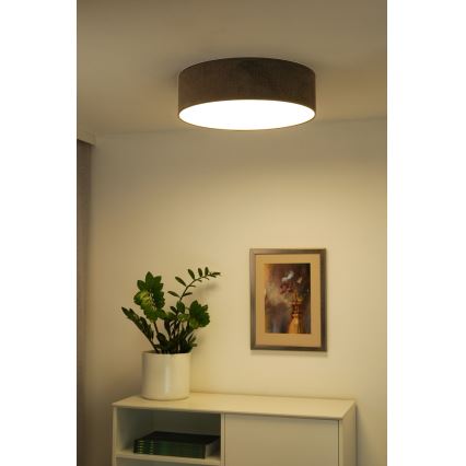 Duolla - Φωτιστικό οροφής LED CORTINA LED/26W/230V διάμετρος 30 cm 4000K καφέ