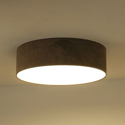 Duolla - Φωτιστικό οροφής LED CORTINA LED/26W/230V διάμετρος 30 cm 4000K καφέ