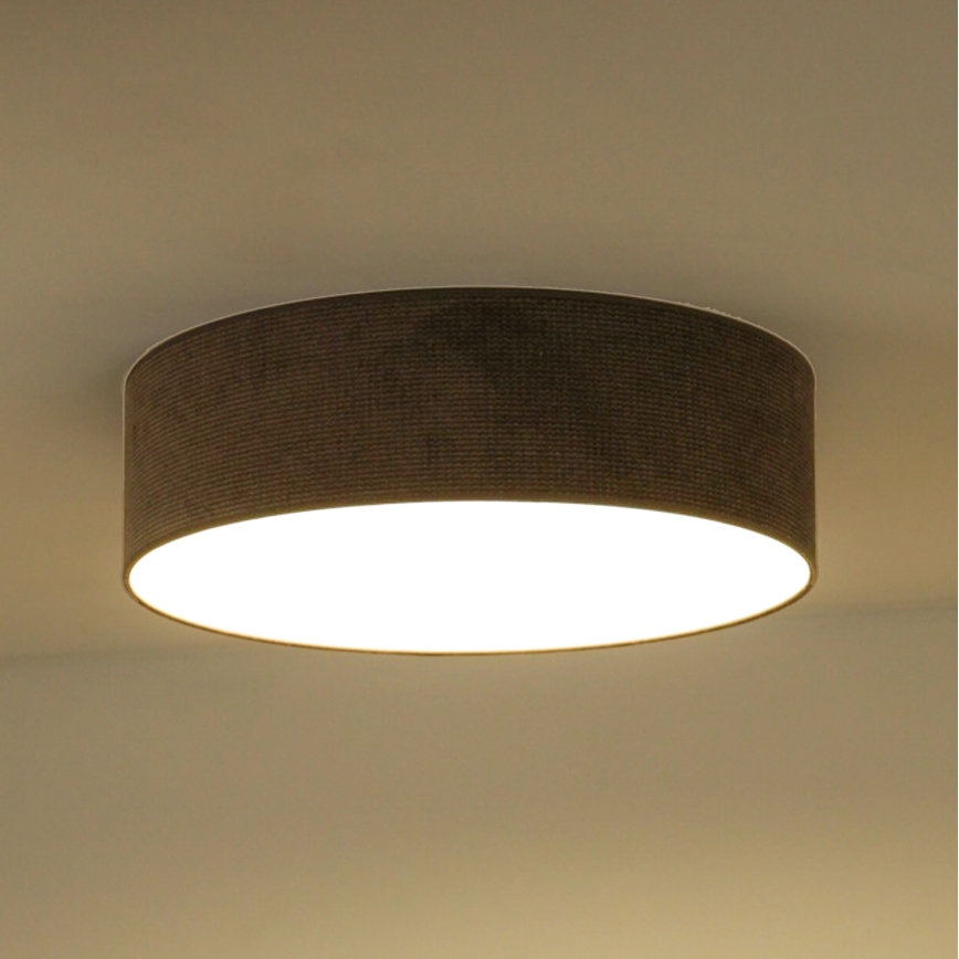 Duolla - Φωτιστικό οροφής LED CORTINA LED/26W/230V διάμετρος 30 cm 4000K καφέ