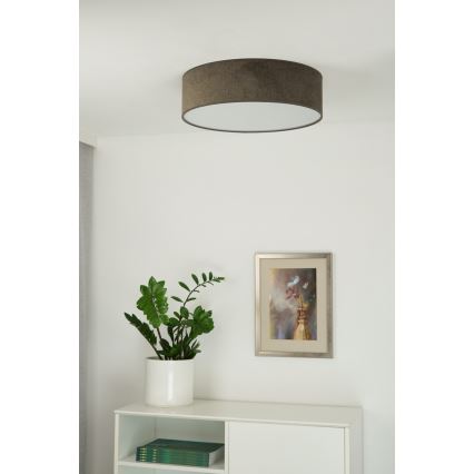 Duolla - Φωτιστικό οροφής LED CORTINA LED/26W/230V διάμετρος 30 cm 4000K καφέ