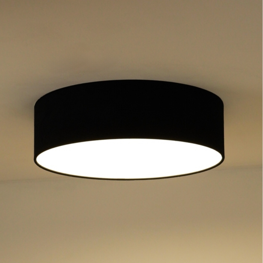 Duolla - Φωτιστικό οροφής LED CORTINA LED/26W/230V διάμετρος 30 cm 4000K μαύρο