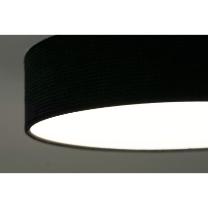 Duolla - Φωτιστικό οροφής LED CORTINA LED/26W/230V διάμετρος 30 cm 4000K μαύρο