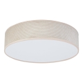 Duolla - Φωτιστικό οροφής LED CORTINA LED/26W/230V διάμετρος 30 cm 4000K μπεζ