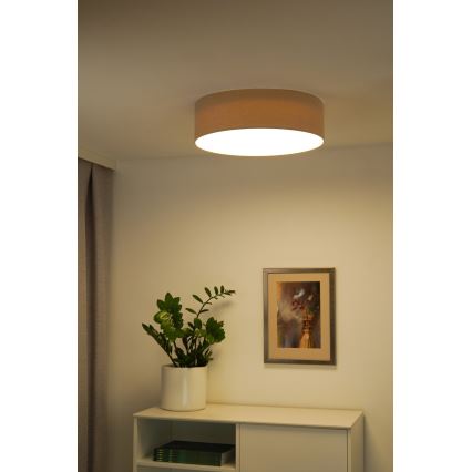 Duolla - Φωτιστικό οροφής LED CORTINA LED/26W/230V διάμετρος 30 cm 4000K μπεζ