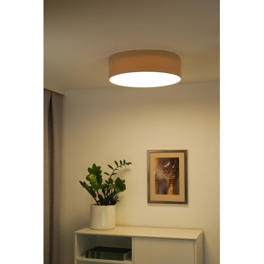 Duolla - Φωτιστικό οροφής LED CORTINA LED/26W/230V διάμετρος 30 cm 4000K μπεζ