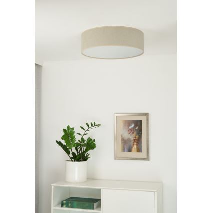 Duolla - Φωτιστικό οροφής LED CORTINA LED/26W/230V διάμετρος 30 cm 4000K μπεζ
