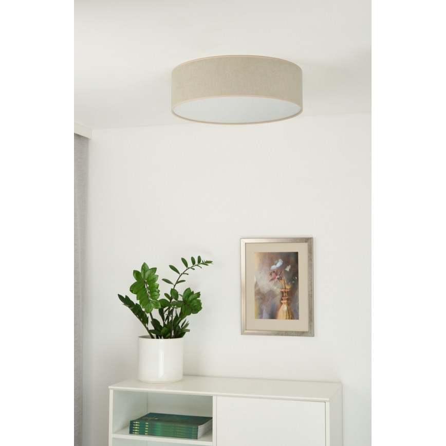 Duolla - Φωτιστικό οροφής LED CORTINA LED/26W/230V διάμετρος 30 cm 4000K μπεζ