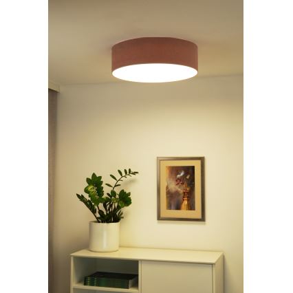 Duolla - Φωτιστικό οροφής LED CORTINA LED/26W/230V διάμετρος 30 cm 4000K ροζ