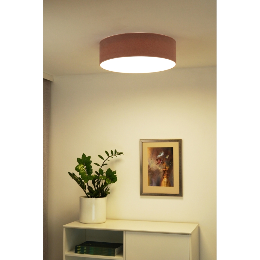 Duolla - Φωτιστικό οροφής LED CORTINA LED/26W/230V διάμετρος 30 cm 4000K ροζ