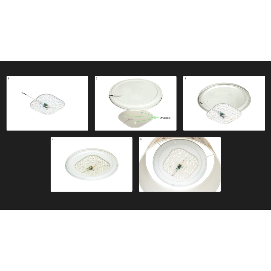 Duolla - Φωτιστικό οροφής LED CORTINA LED/26W/230V διάμετρος 30 cm 4000K τιρκουάζ