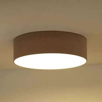 Duolla - Φωτιστικό οροφής LED CORTINA LED/26W/230V διάμετρος 45 cm 4000K καφέ
