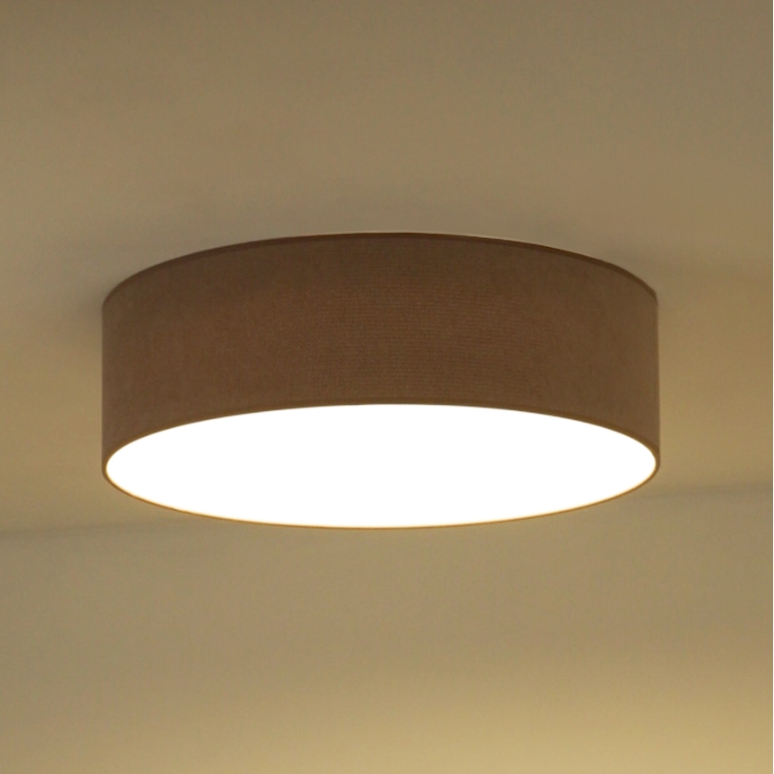 Duolla - Φωτιστικό οροφής LED CORTINA LED/26W/230V διάμετρος 45 cm 4000K καφέ