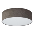 Duolla - Φωτιστικό οροφής LED CORTINA LED/26W/230V διάμετρος 45 cm 4000K καφέ