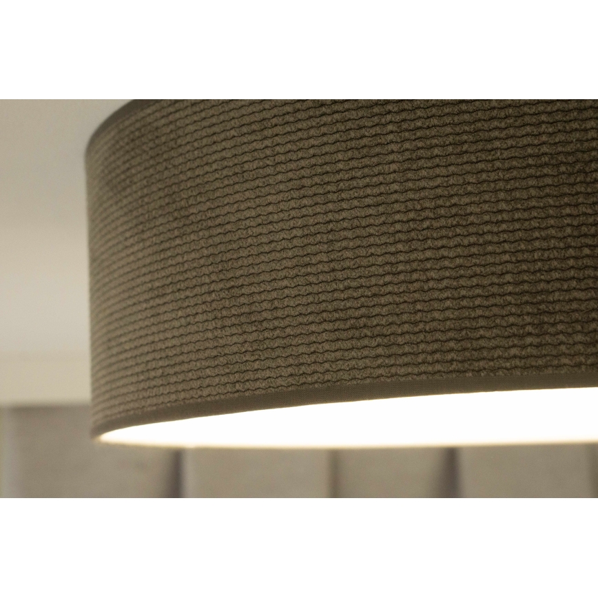 Duolla - Φωτιστικό οροφής LED CORTINA LED/26W/230V διάμετρος 45 cm 4000K καφέ