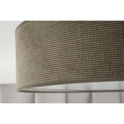 Duolla - Φωτιστικό οροφής LED CORTINA LED/26W/230V διάμετρος 45 cm 4000K καφέ