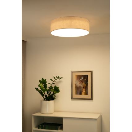 Duolla - Φωτιστικό οροφής LED CORTINA LED/26W/230V διάμετρος 45 cm 4000K κρεμ