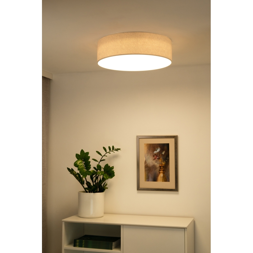 Duolla - Φωτιστικό οροφής LED CORTINA LED/26W/230V διάμετρος 45 cm 4000K κρεμ