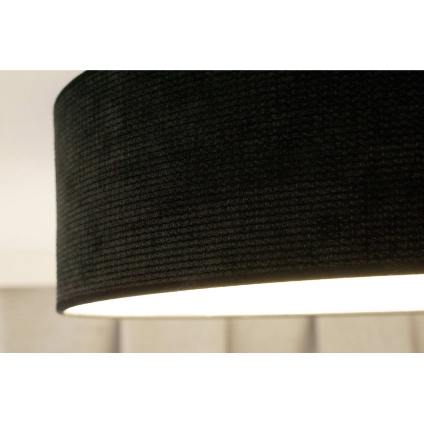 Duolla - Φωτιστικό οροφής LED CORTINA LED/26W/230V διάμετρος 45 cm 4000K μαύρο