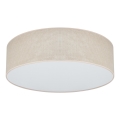 Duolla - Φωτιστικό οροφής LED CORTINA LED/26W/230V διάμετρος 45 cm 4000K μπεζ