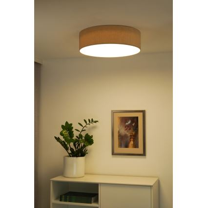 Duolla - Φωτιστικό οροφής LED CORTINA LED/26W/230V διάμετρος 45 cm 4000K μπεζ