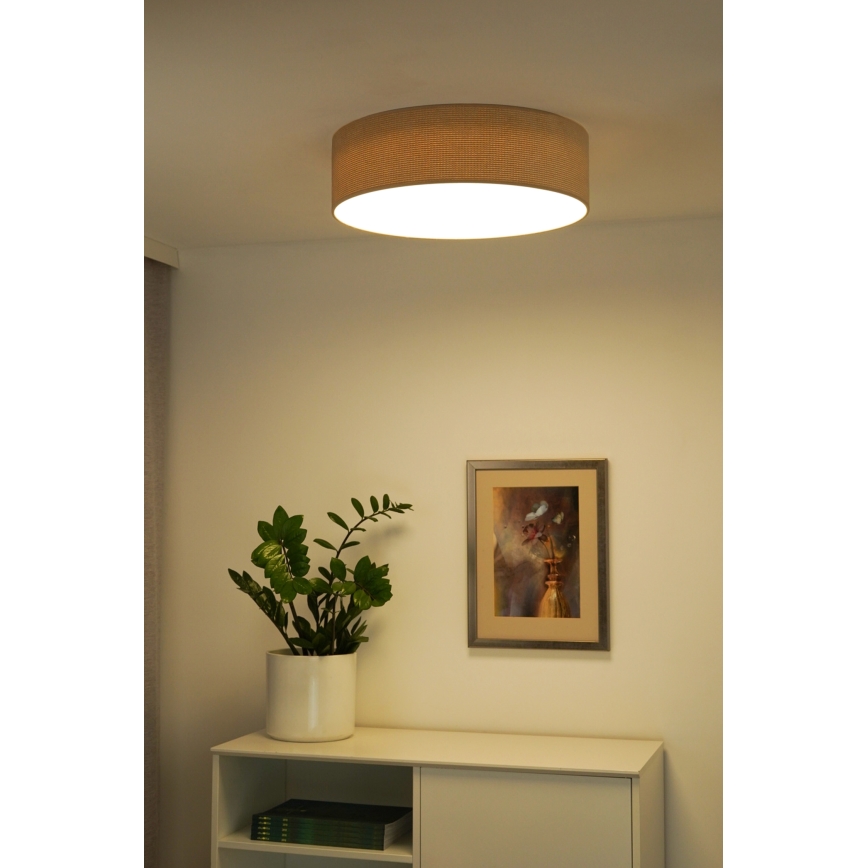 Duolla - Φωτιστικό οροφής LED CORTINA LED/26W/230V διάμετρος 45 cm 4000K μπεζ